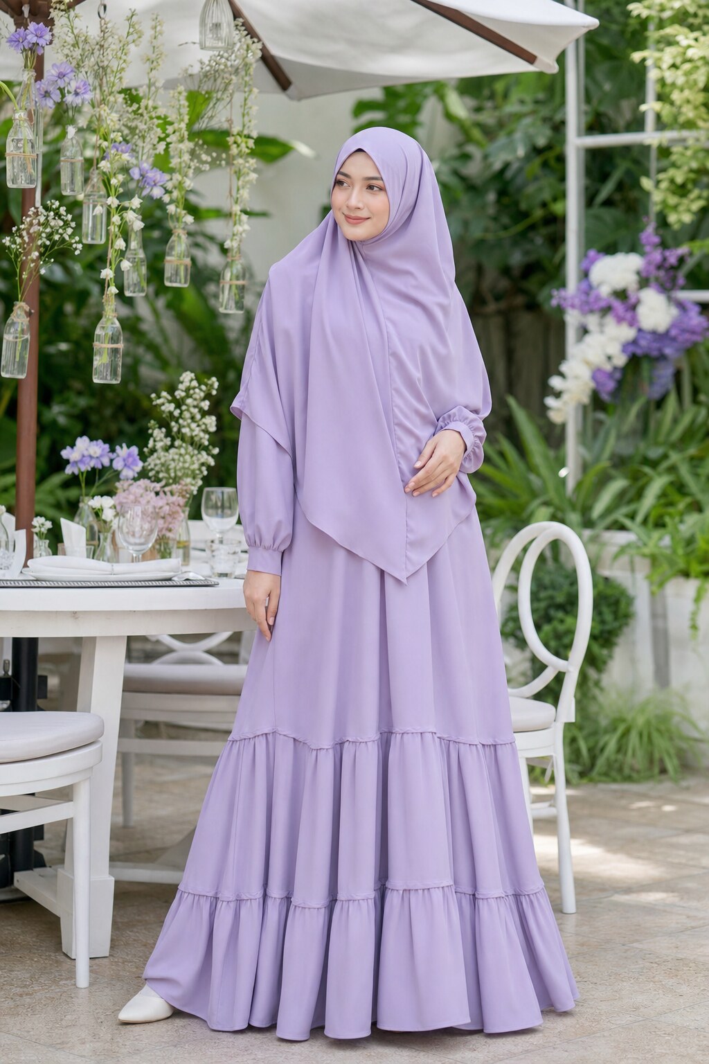 Amara Lilac Abaya untuk hangout