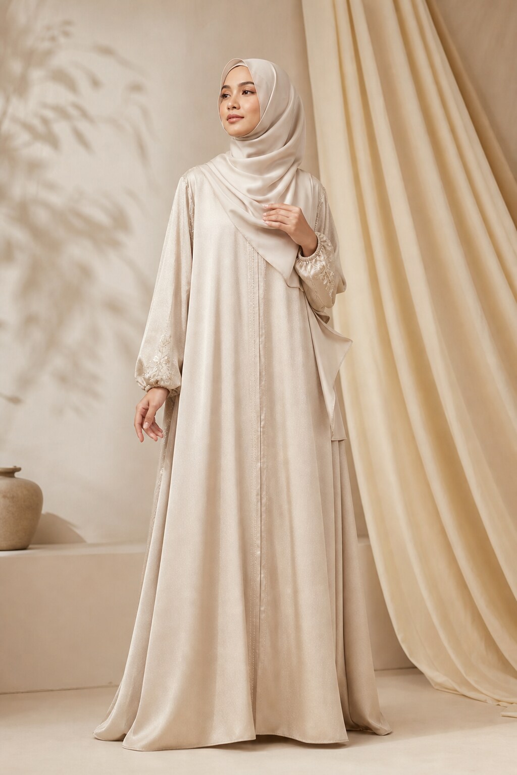 Detail abaya klasik Meraya